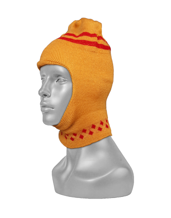 Acrylic Kids monkey cap yellow